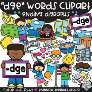 DGE Words Clipart
