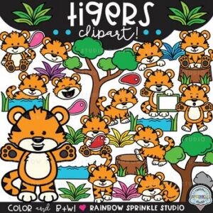 Tigers Clipart Mega Set!
