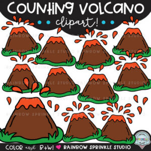 Counting Volcano Clipart