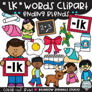 LK Words Clipart