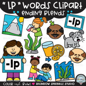 LP Words Clipart