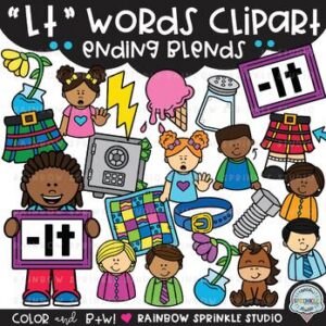LT Words Clipart