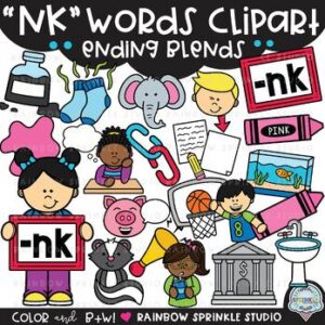 NK Words Clipart