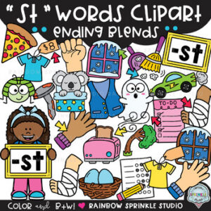 ST Words Clipart