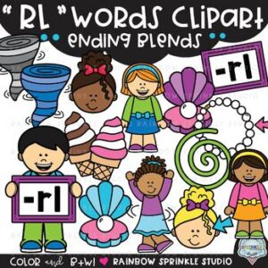 RL Words Clipart