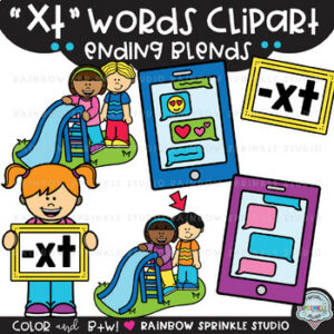XT Words Clipart