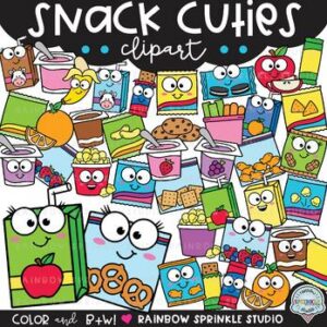 Snack Food Cuties Clipart!