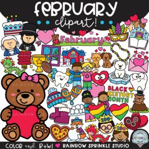 February Clipart MEGA Set!