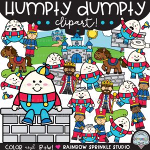 Humpty Dumpty Clipart Set!!