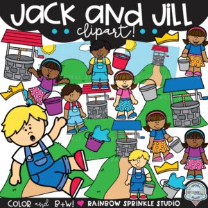 Jack and Jill Clipart Set!!