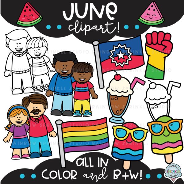 June Clipart MEGA Set! - Rainbow Sprinkle Studio