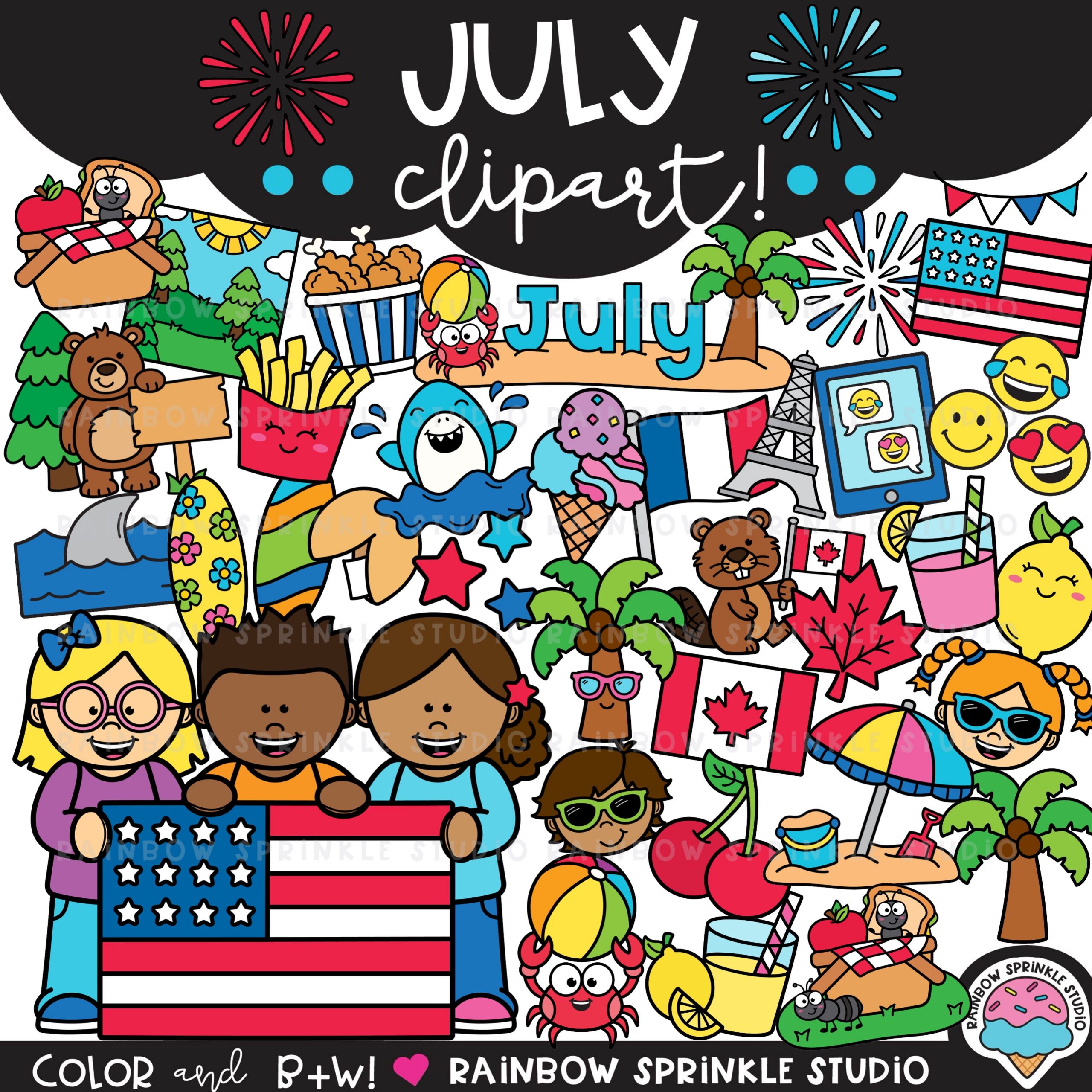 July Clipart MEGA Set!