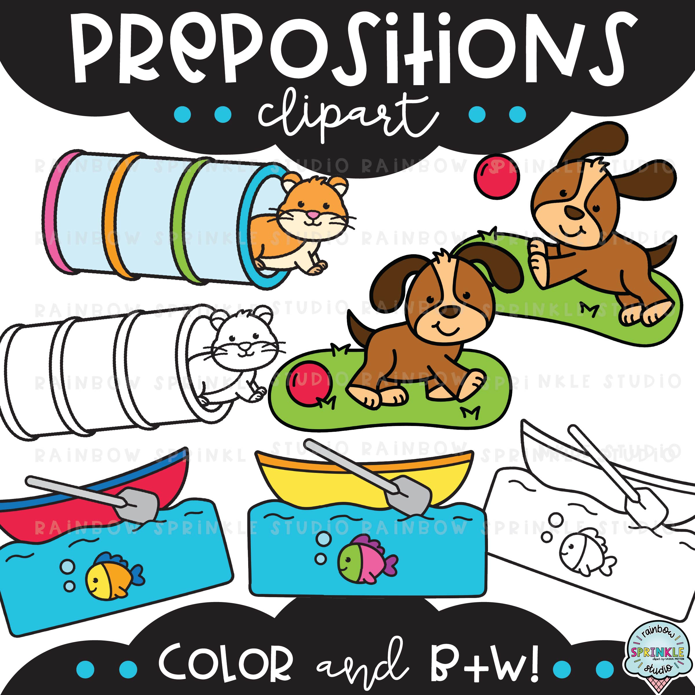 Prepositions Clipart Set! - Image 2