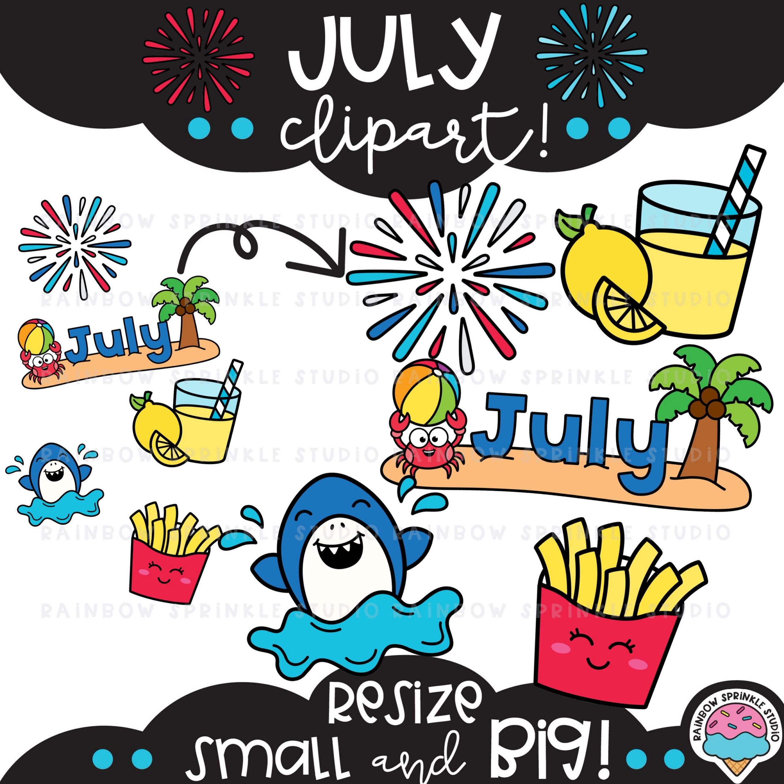 July Clipart MEGA Set! - Image 3