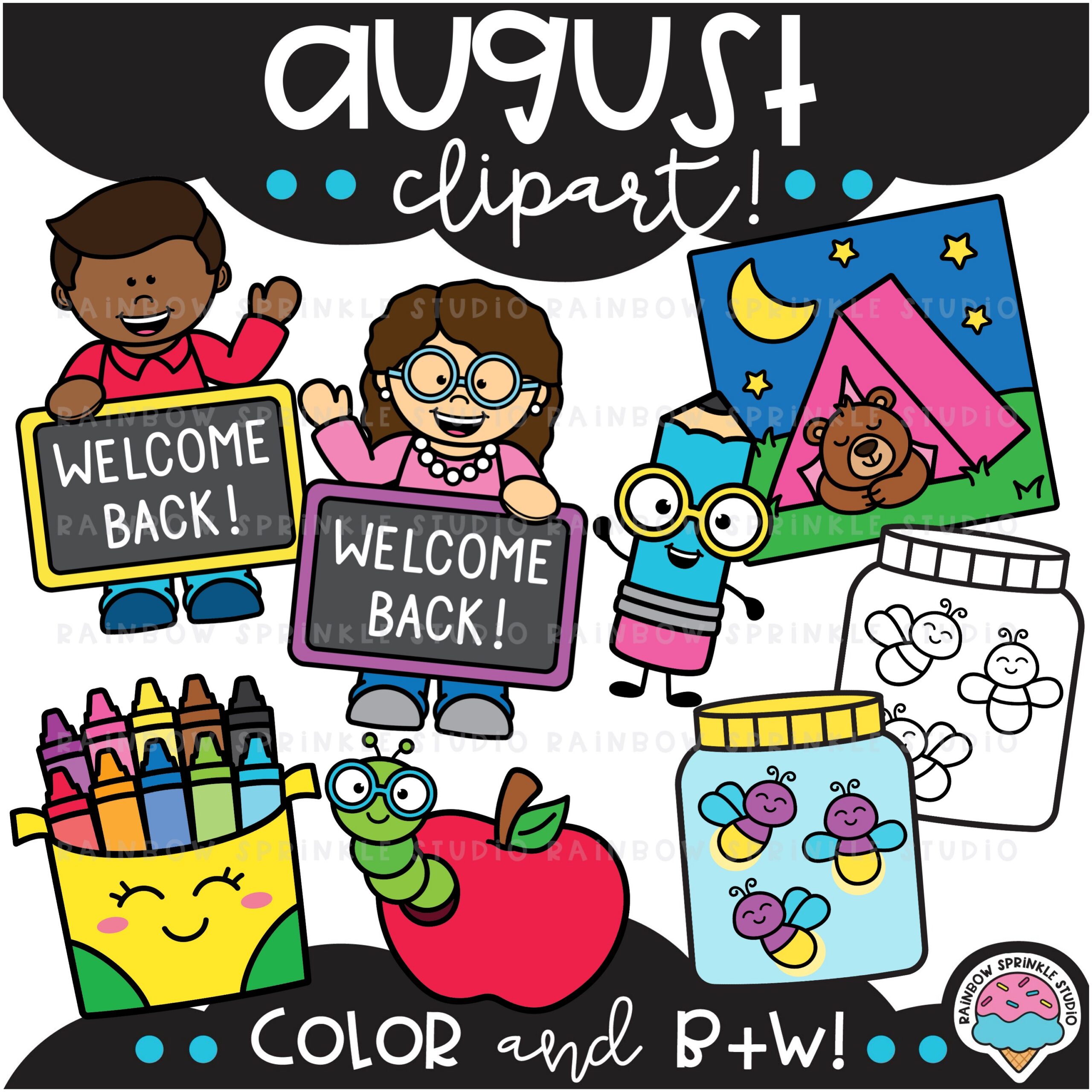 August Clipart MEGA Set! - Image 2