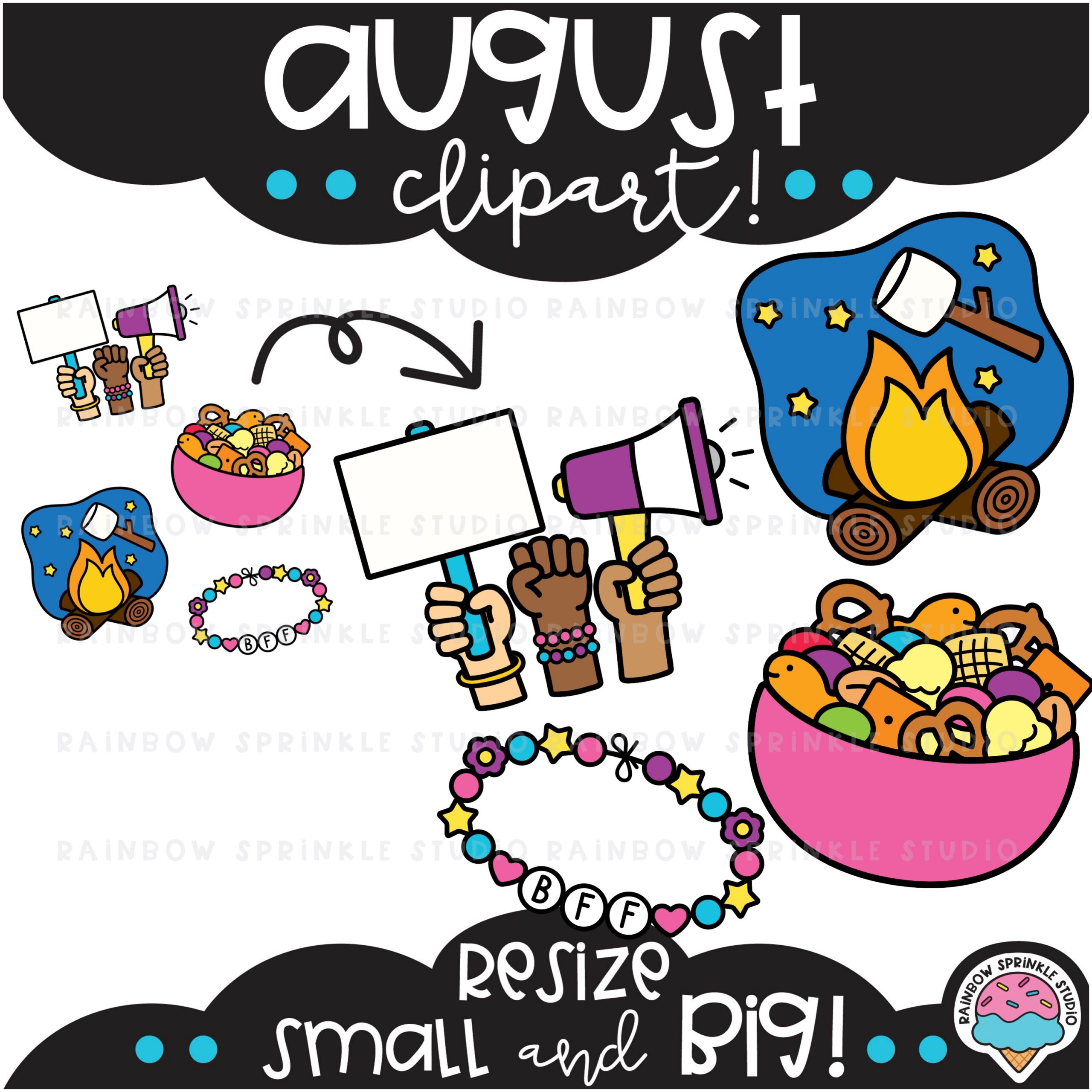 August Clipart MEGA Set! - Image 3