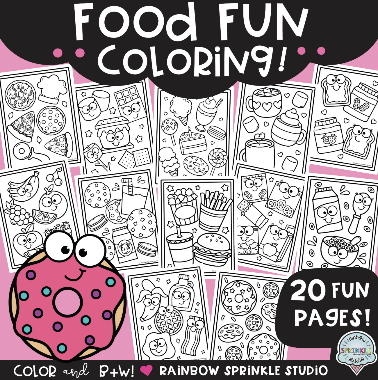 Food Fun coloring pages cover